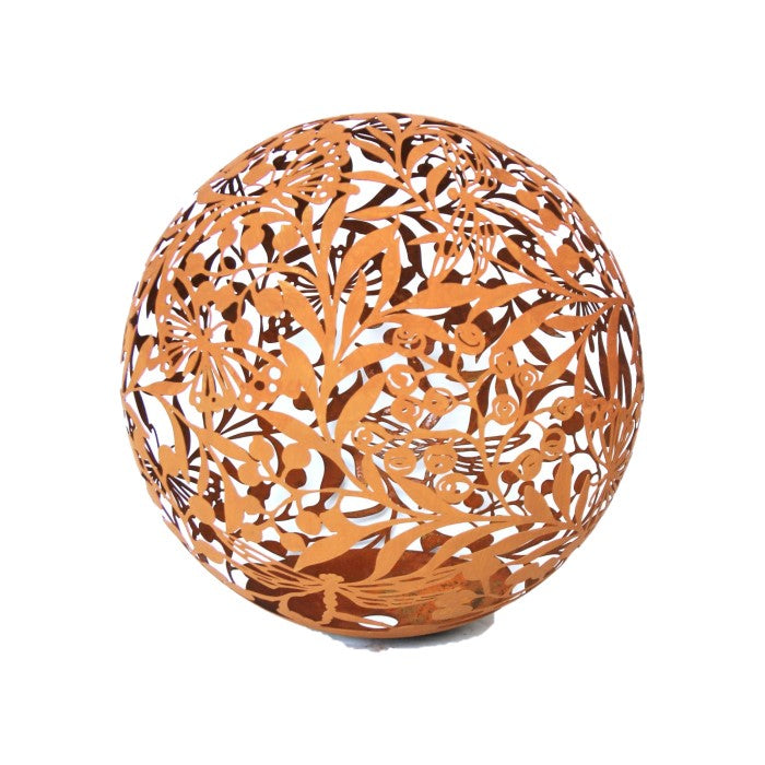 Wildlife Corten Ball in Rust - 50cm - Notbrand
