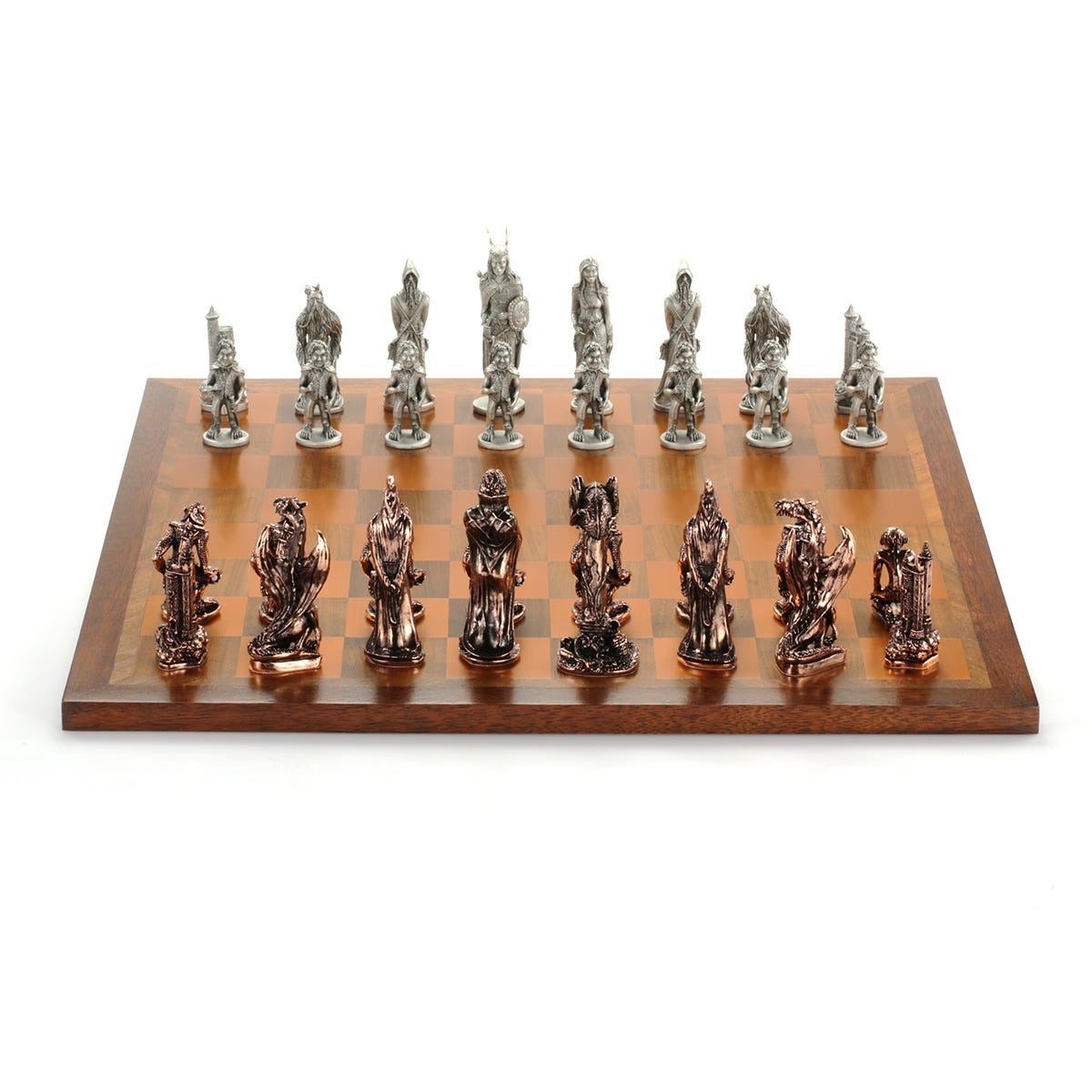 Royal Selangor War of the Rings Chess Set - Pewter - Notbrand