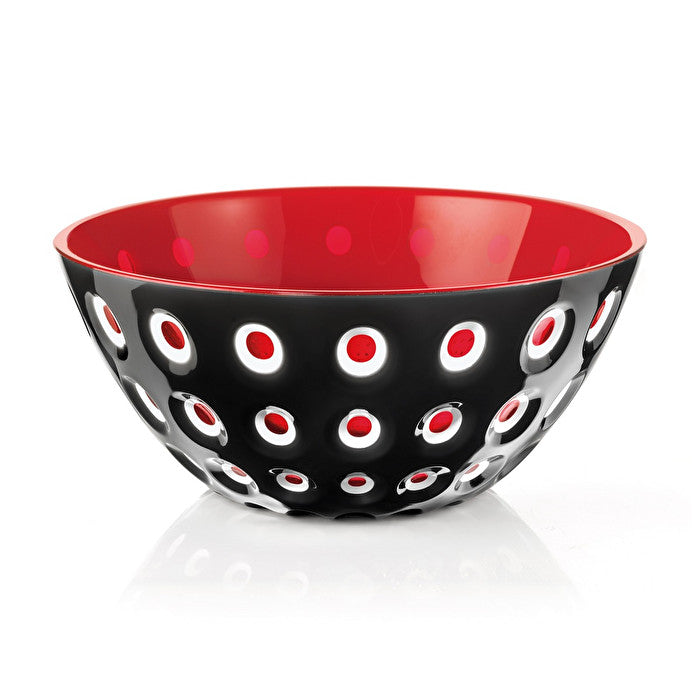 Le Murrine 25cm Bowl in Black,White & Red - 2700ml - Notbrand