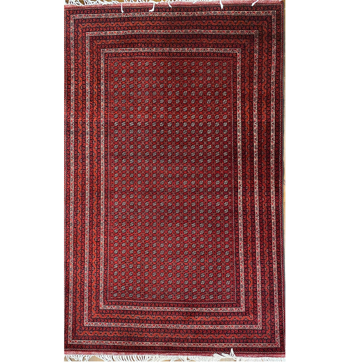 Afghan Khal Mohammadi Superfine Wool Handmade Rug 2.97m - Notbrand