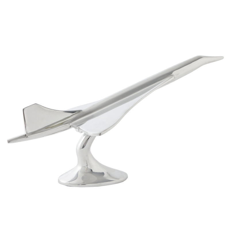 Concorde Plane Ornament in Aluminum - Silver - Notbrand