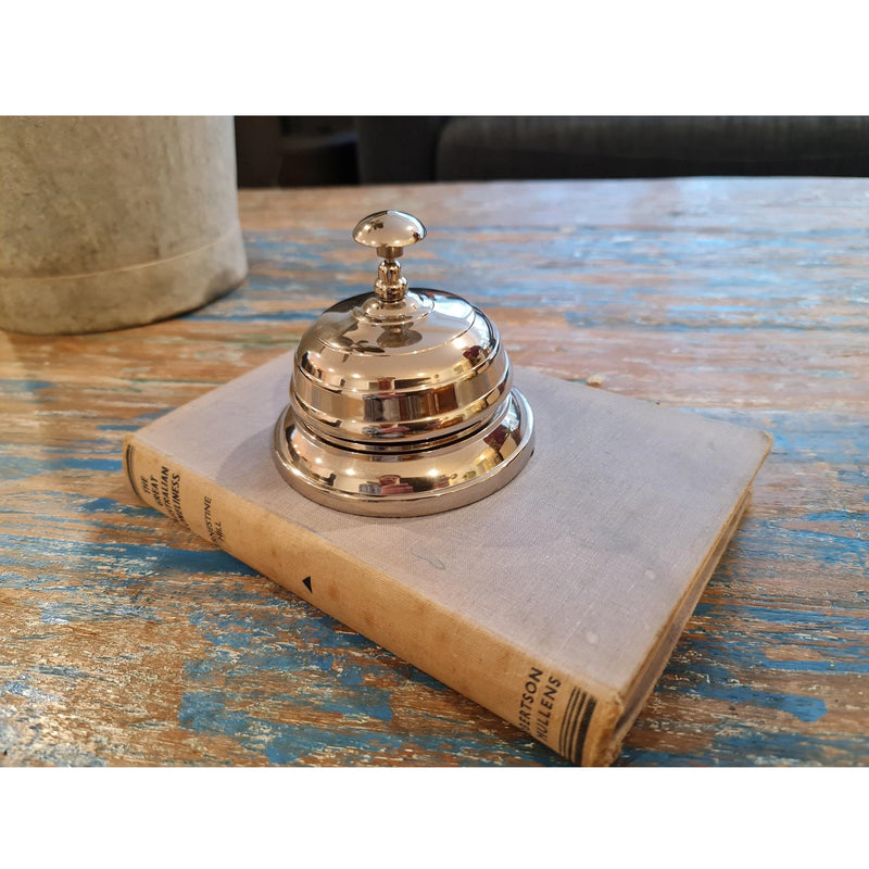Manual Table Call Bell in Metal - Nickel - Notbrand