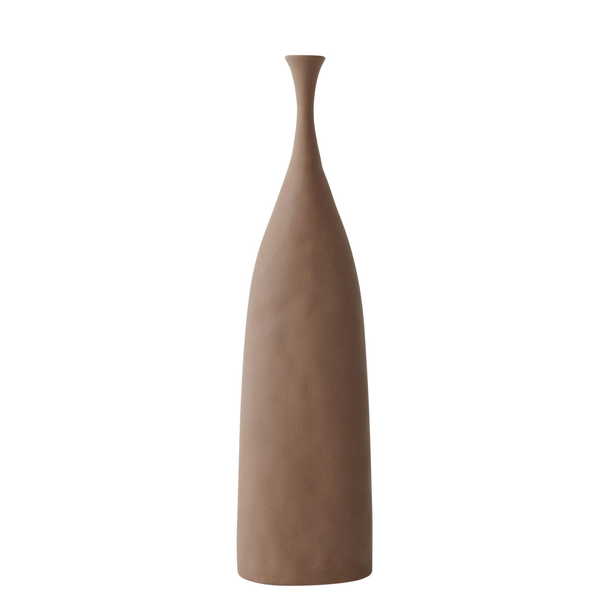 Alice Ceramic Vase in Brown - 45cm