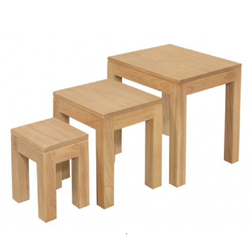 Set of 3 Amsterdam Side Table - Natural - NotBrand