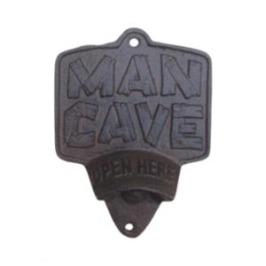 Man Cave Cast Iron Bottle Opener - Small - Notbrand