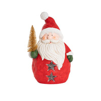 Santa With Tree And LED Decoration - Set of 2 - Notbrand