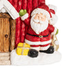 Cottage House with Santa & LED Decoration - Red - Notbrand