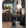 Dynasty Wooden Console Table - Black & Antique Gold - Notbrand