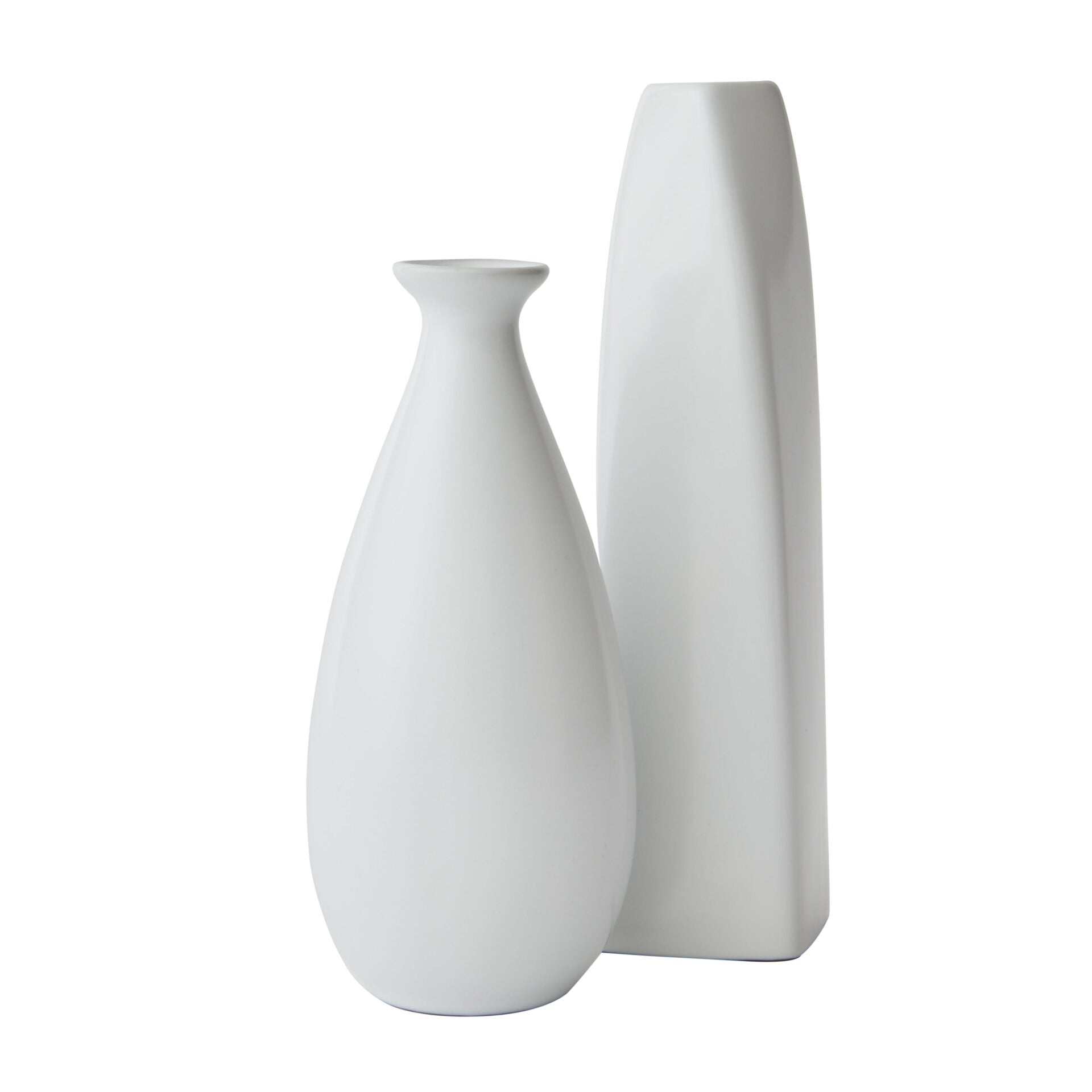 Porcelain Blossom Vase in White - 20cm - Notbrand