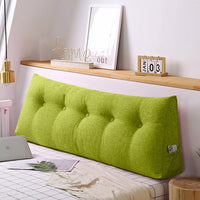Triangular Headboard Wedge Pillow in Green - 100cm - Notbrand