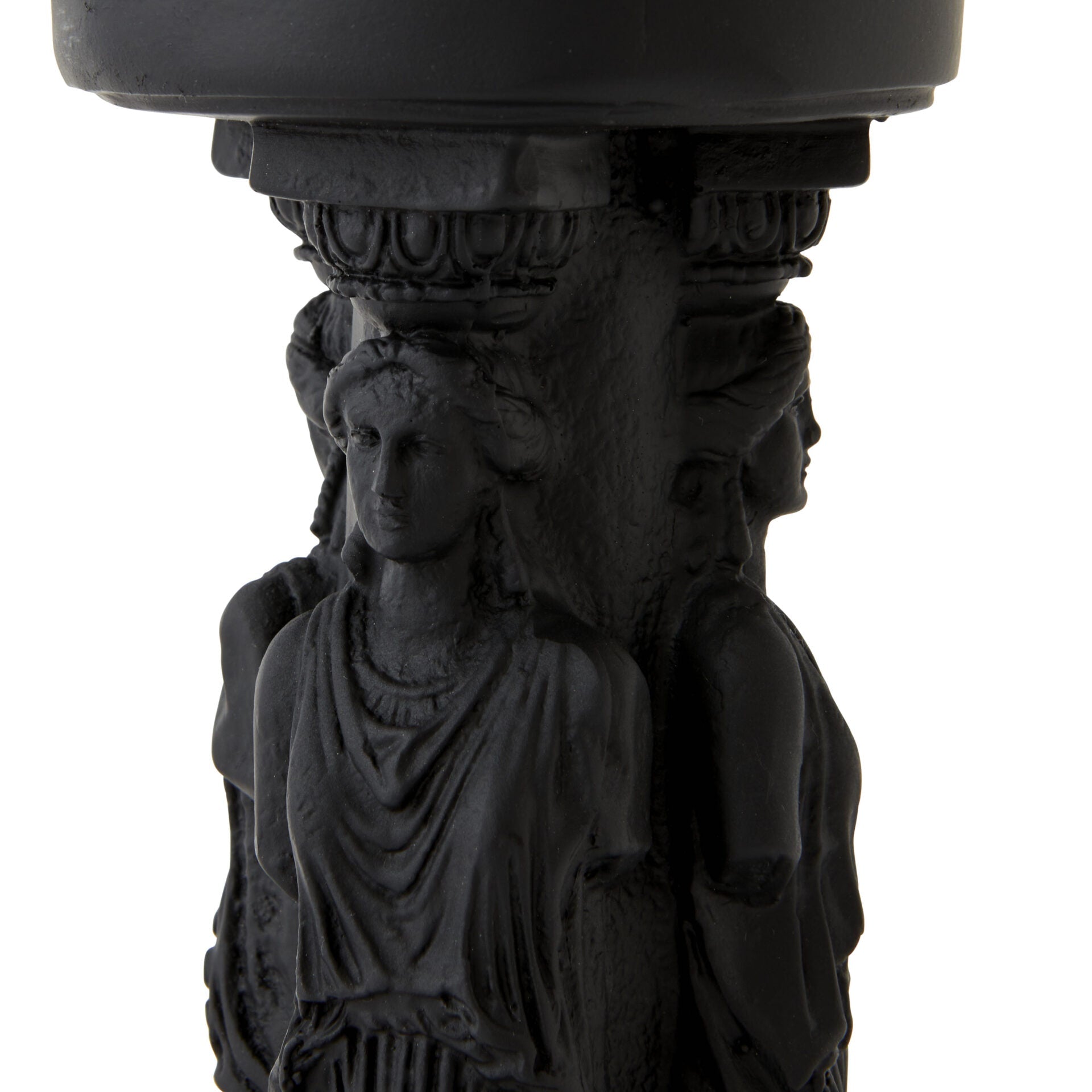 Roman Male Candle Holder - Black - Notbrand