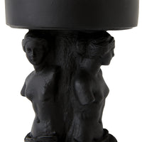 Roman Female Candle Holder - Black - Notbrand