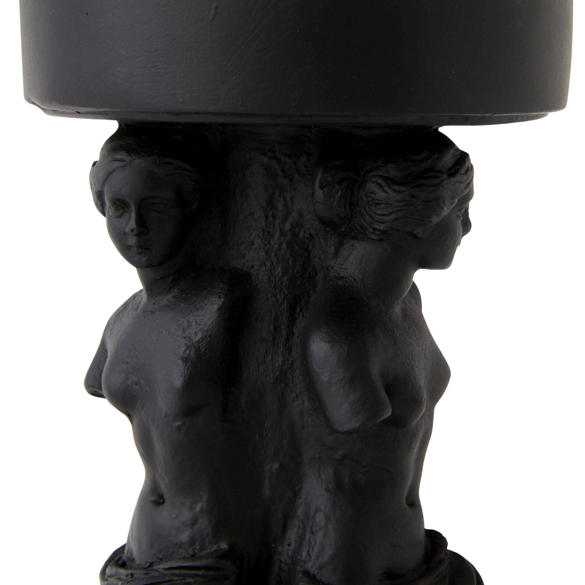 Roman Female Candle Holder - Black - Notbrand