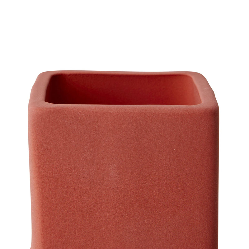 Curio Ceramic Vase in Red - 23.5cm - Notbrand