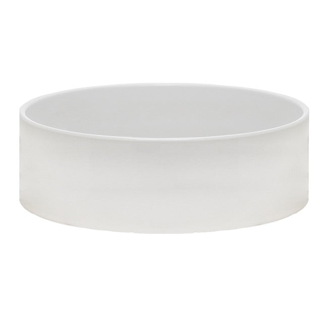 Set of 2 Ceramic Bondi Low Cylinder Bowl - Glossy White - Notbrand