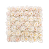 Rose Artificial Flower Wall in White - 50cm - Notbrand