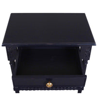 Polo Wooden Side Table - Black - Notbrand
