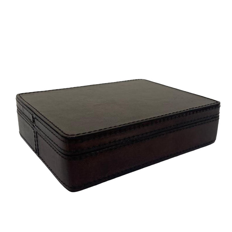 Agora Dark Leather 4-Cigar Box - Notbrand