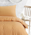 Royale Cotton Quilt Duvet Doona Cover Set with Europeon Pillowcases - Latte - Notbrand
