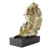 Curled Feather Sculpture in Resin - Gold - Notbrand
