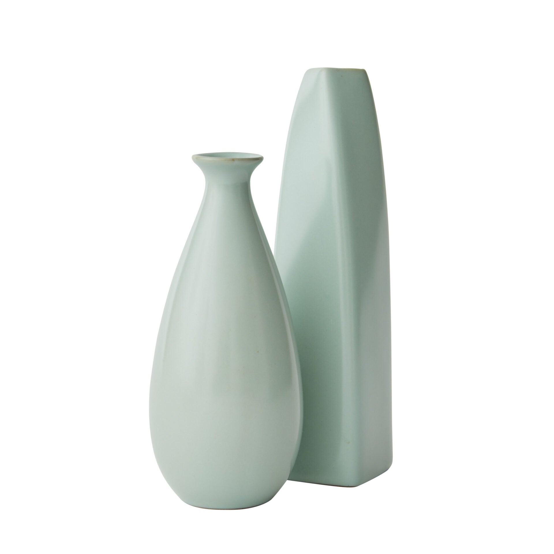 Porcelain Blossom Vase Jade - 20cm - Notbrand