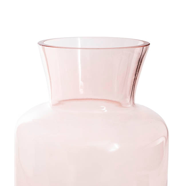 Set of 2 Glass Lisette Vase - Soft Pink - Notbrand