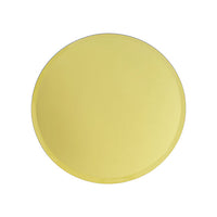 Set of 4 Round Mirror Glass Bevelled Plate in Gold - Range - Notbrand