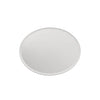 Set of 8 Round Mirror Glass Bevelled Edge Plate - Silver - Notbrand