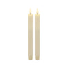 Set of 4 Trueflame Wax LED Fluted Taper Candle - Range - Notbrand