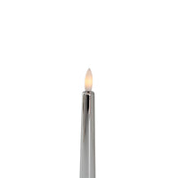 Set of 4 Trueflame Event LED Taper Candle - Chrome - Notbrand