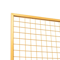 Metal Rectangle Backdrop Standing Frame - Mesh Gold - Notbrand