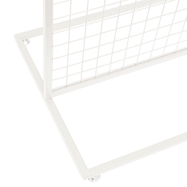 Metal Rectangle Backdrop Standing Frame - Mesh White - Notbrand