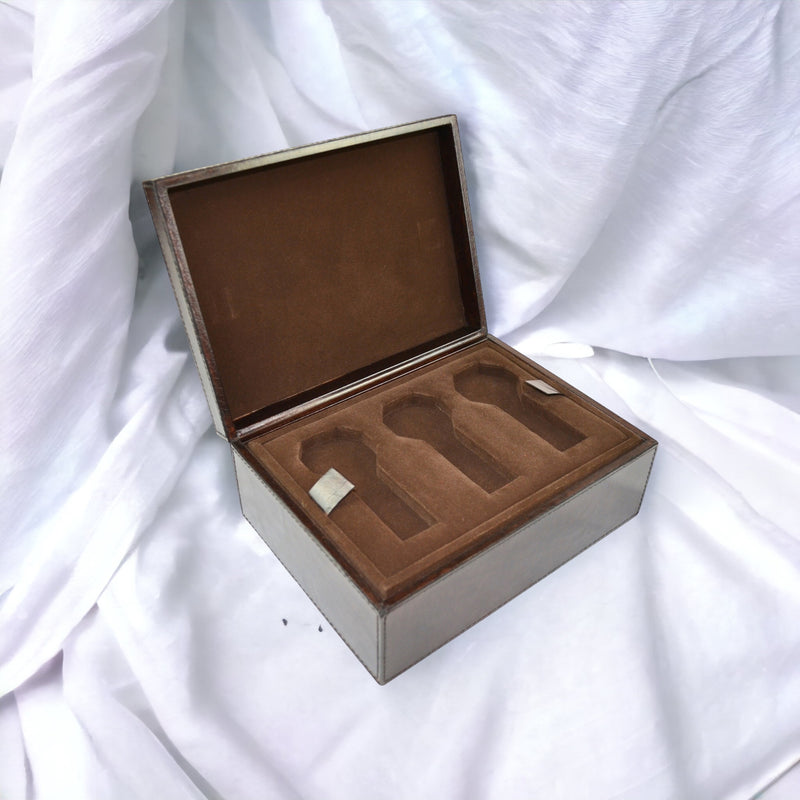 Blynn Dark Auburn Shade Leather Watch Box - Notbrand