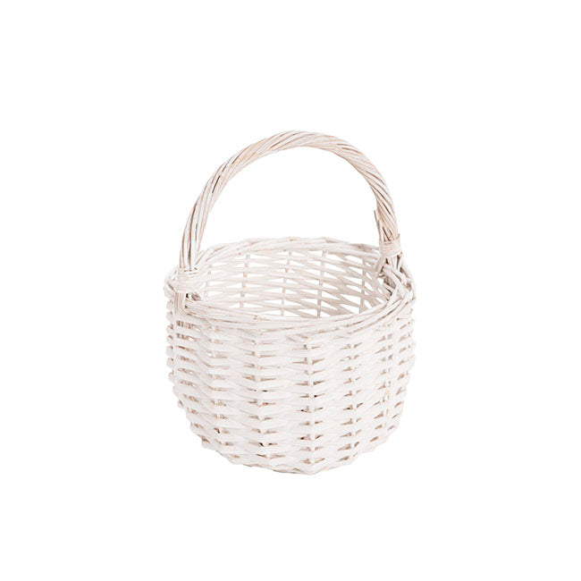 Set of 2 Willow Flower Girl Basket - Cream White - Notbrand