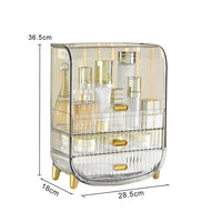 3 Tier Transparent Cosmetic Organiser - 36.5cm - Notbrand