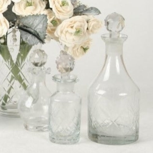 Atenas Glass Decanter in Clear - 20cmH - Notbrand