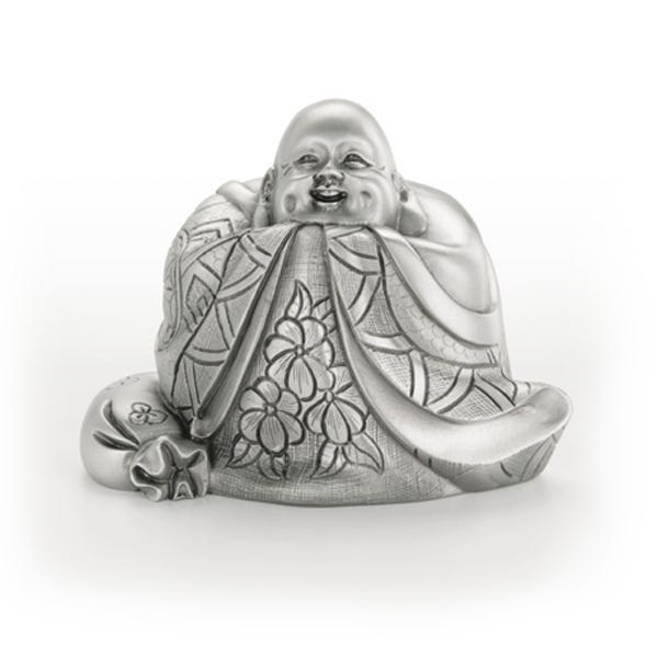 Royal Selangor Laughing Buddha Figurine - Pewter - Notbrand