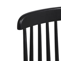 Set of 2 Vault Spindle Dining Chair - Black - Notbrand