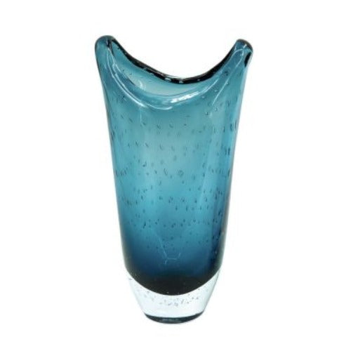 Set of 2 Charlie Glass Vase in Blue - Tall - Notbrand