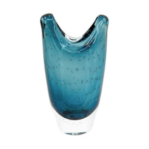 Set of 2 Charlie Glass Vase in Blue - Medium - Notbrand