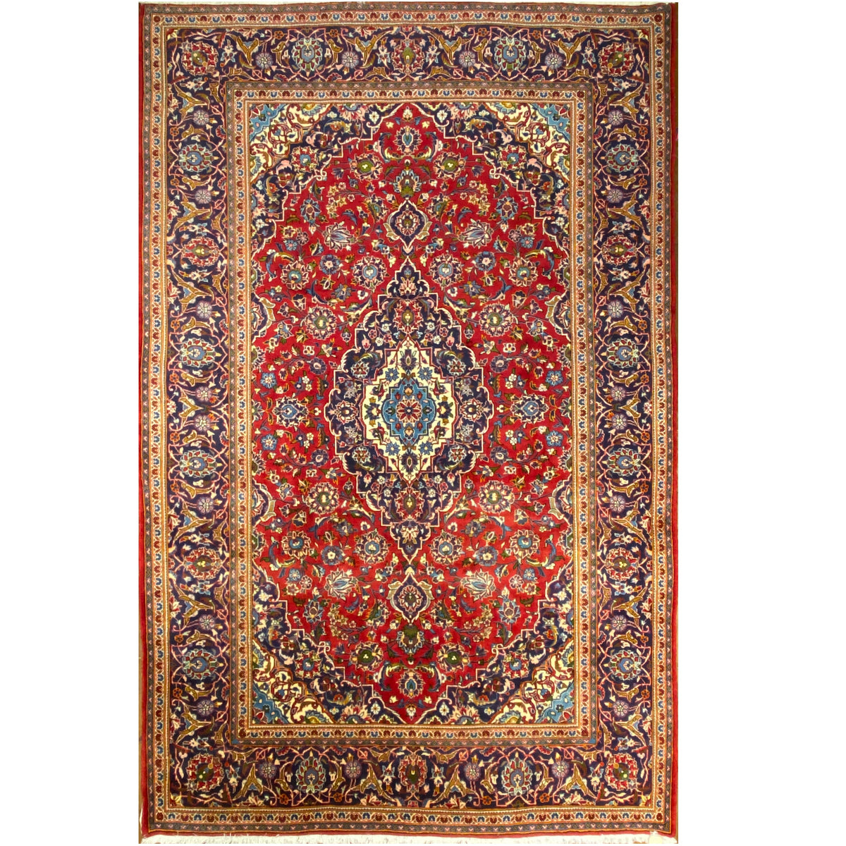 Persian Yazd Pure Wool Rug - 3.44m - Notbrand