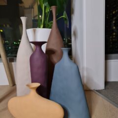 Alice Ceramic Vase in Brown - 45cm - Notbrand