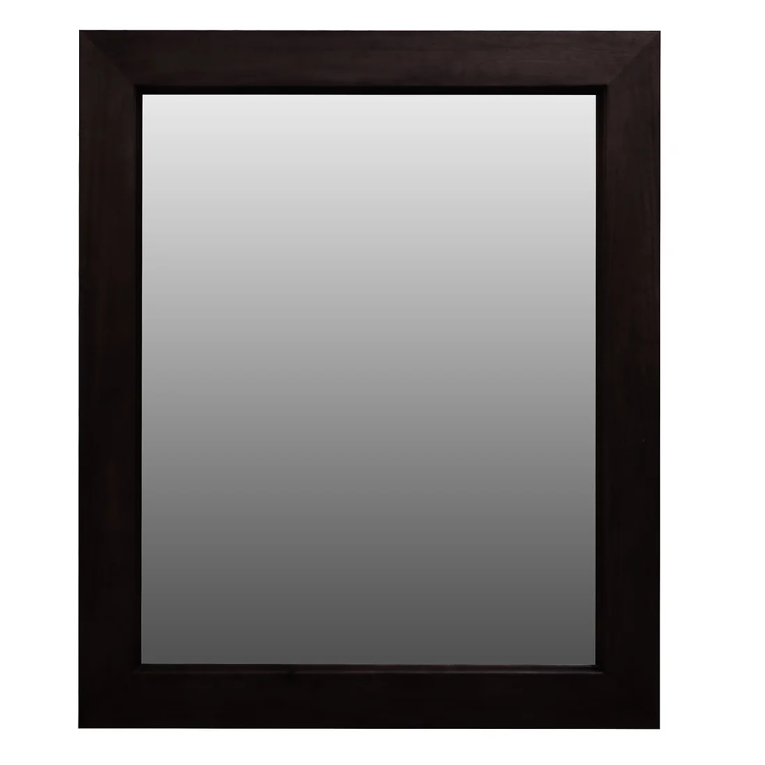 Ascort Solid Mahogany Frame Mirror without Stud in Chocolate - 120x100cm - Notbrand