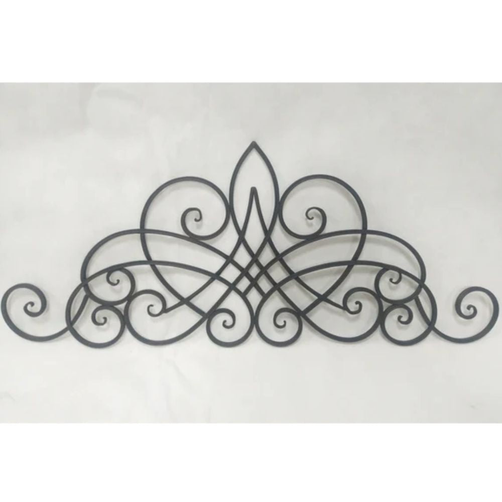 Abstract Metal Decorative Wall Art - Antique Dark Brown and Black - NotBrand
