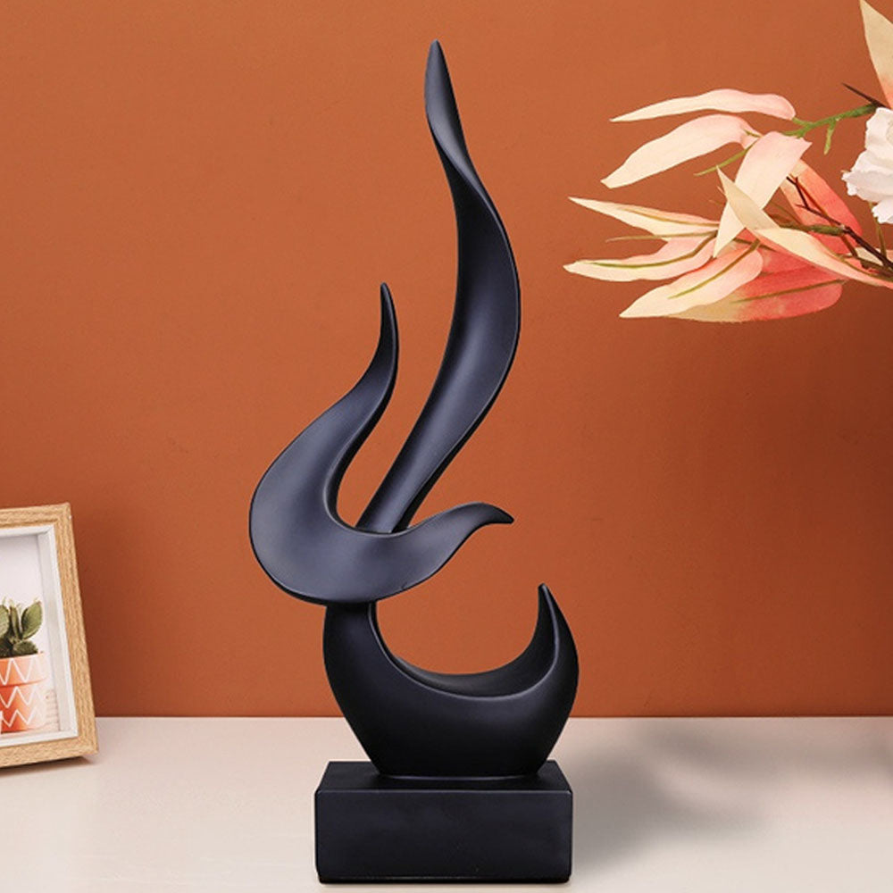 Abstract Resin Flame Bird Sculpture Ornament - Notbrand