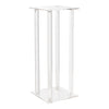 Acrylic Square Flower Stand Centrepiece - Clear - Notbrand