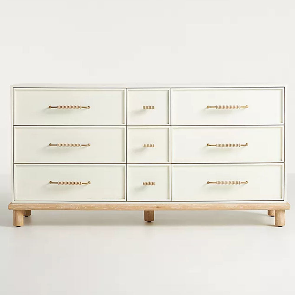 Adena Wooden Nine-Drawer Dresser - Notbrand