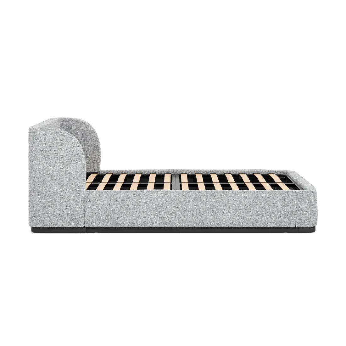 Afisi Bed Frame in Pepper Boucle - Queen - NotBrand