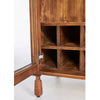 Zaviar 2 Door Bar Cabinet With Exterior Shelf - Natural - Notbrand