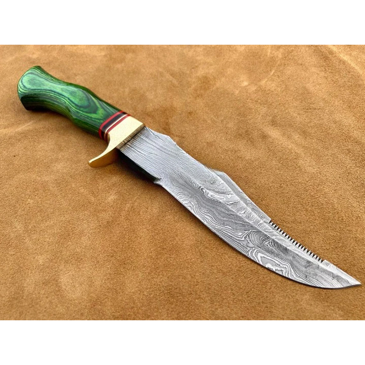 Amra Hand Forged Damascus Steel Hunting Knife - Notbrand